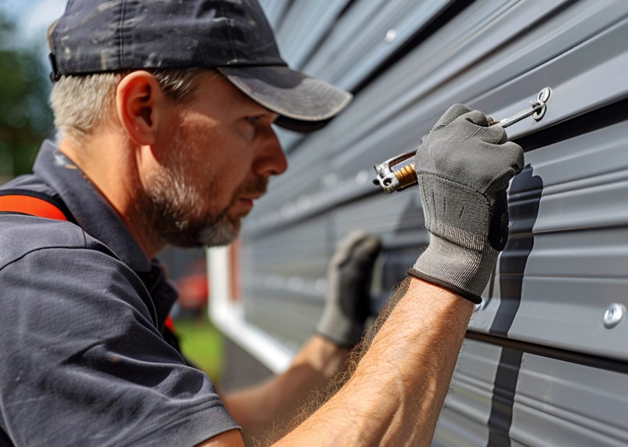 Garage-door work by J & J Overhead Doors in San Diego, CA