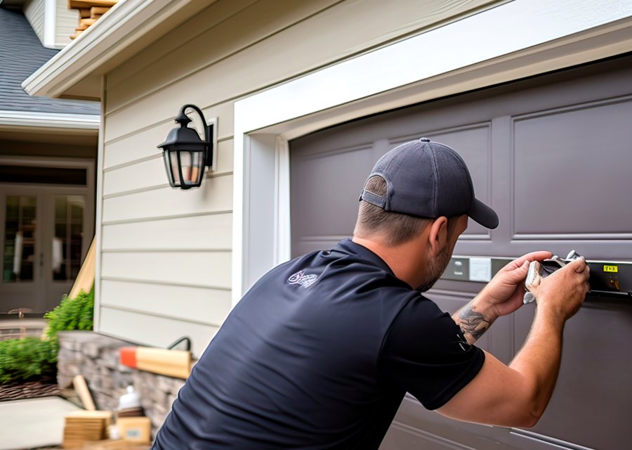 Garage-door work by Volunteer Garage Door Service in Carlsbad, NM