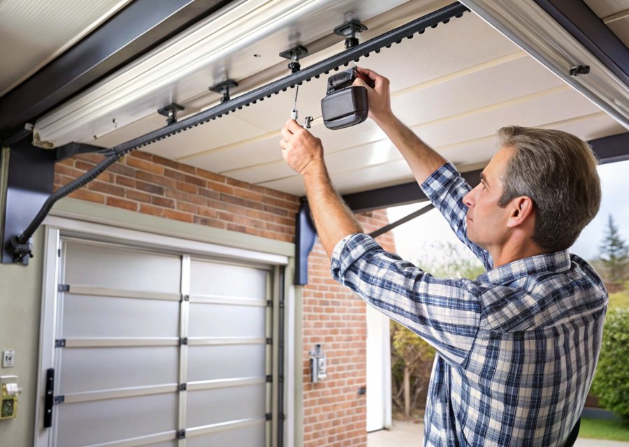 Garage-door work by One Stop Garage Door Company in Coppell, TX