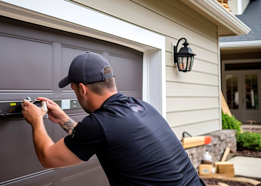 Garage-door work by Wayne Garage Door Service in Newnan, GA