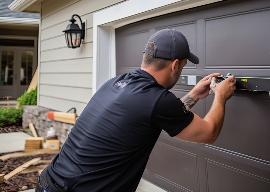 Garage-door work by Hieb's Garage Doors in New York, NY